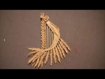 Wheat Weaving Tutorial: Fairy Harp