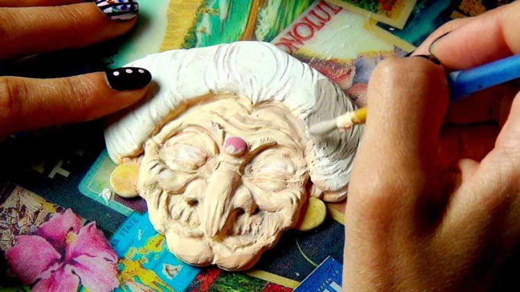 Yubaba from Spirited Away Clay Tutorial