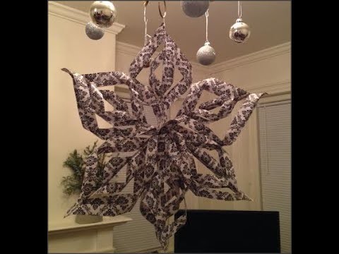 3D Snowflake Tutorial - Winter Craft Project