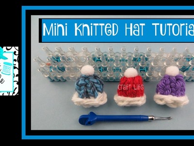 Craft Life ~ Mini Knitted Hat Tutorial ~ DIY Pins Hair Elastics & Clips