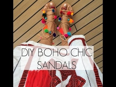 DIY boho chic sandals