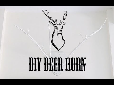 DIY (FAUX) DEER HORNS.ANTLERS