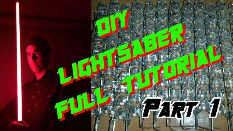 DIY lightsaber full tutorial - LED string edition - Part 1