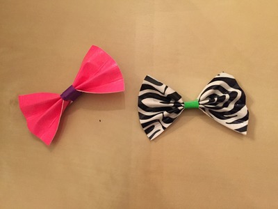 Duct Tape Bow Tutorial