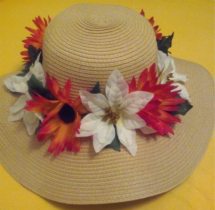 Easy DIY Flower Floppy Hat