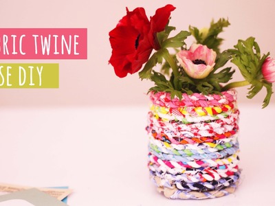 Fabric twine vase tutorial