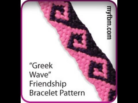 Friendship Bracelet Tutorial Greek Wave Pattern