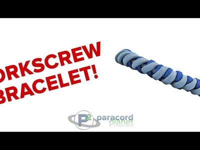 How To Make A Corkscrew Paracord Bracelet - Paracord Planet Tutorial