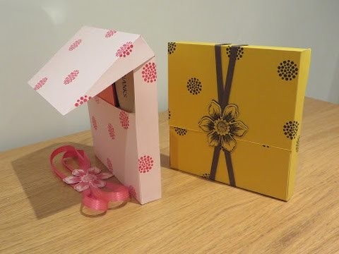 Large Gift Box with Flip Lip, Tutorial using Beautiful Bunch by Stampin' Up