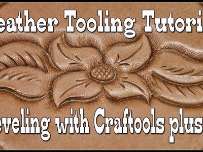 Leather Tooling Tutorial - Beveling with Craftool B802 B803 - Swivel Knife Techniques