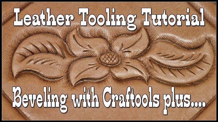 Leather Tooling Tutorial - Beveling with Craftool B802 B803 - Swivel Knife Techniques