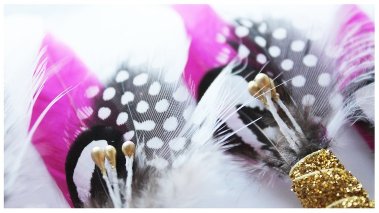 My DIY Wedding - Feather Buttonholes