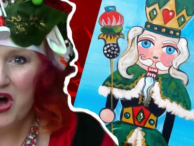 Nutcracker | Beginner Acrylic Painting tutorial | The Art Sherpa and Ginger Cook Live