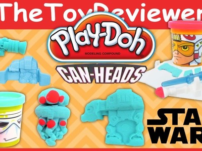 Play-Doh Star Wars Luke Skywalker and Snowtrooper Can-Heads Tutorial Review by TheToyReviewer