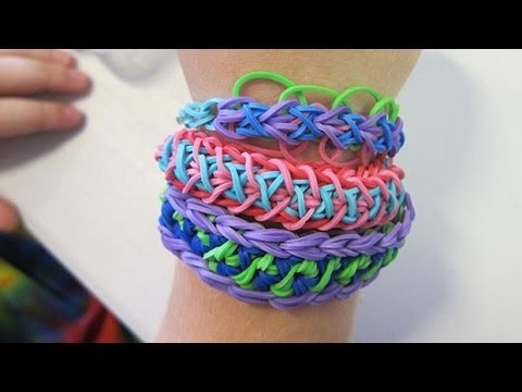 Rainbow Loom Tutorial - Laced Up