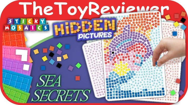Sticky Mosaics Hidden Pictures Sea Secrets Unboxing Tutorial By TheToyReviewer