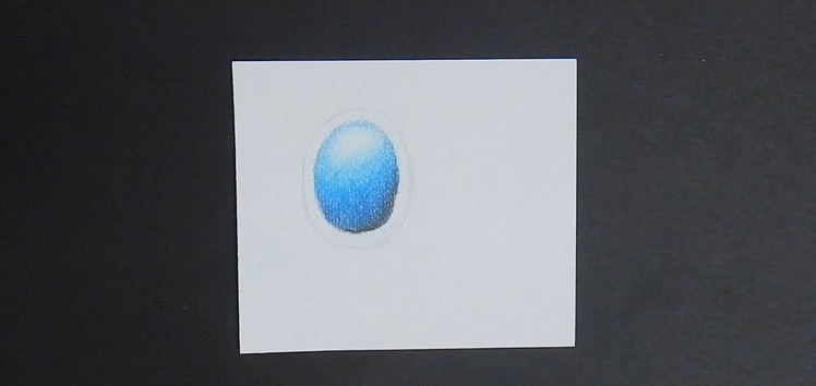 Tutorial: How to Draw Blue Jewel on White Tile.Paper