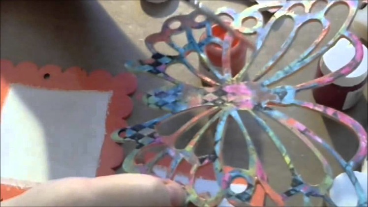 Tutorial Mixed Media Butterfly Wall Hanging For Gina's Designs DT