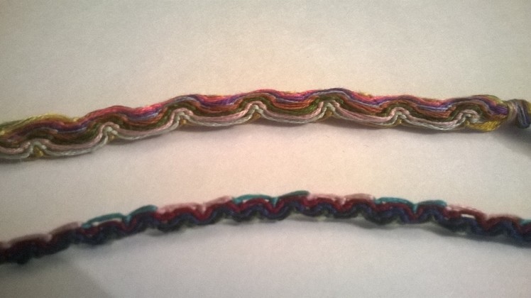 "Wave" Friendship Bracelet Tutorial