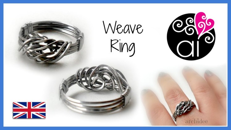 Weave Ring | Stainless Steel Wire | Wire Wrapping Tutorial | Eng