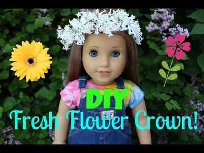 DIY Fresh Flower Crown for your American Girl Doll!