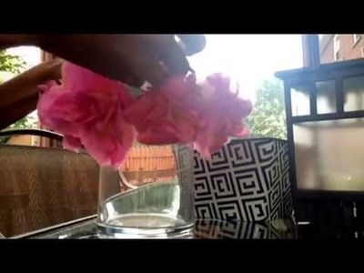 Diy positive flower quote vase