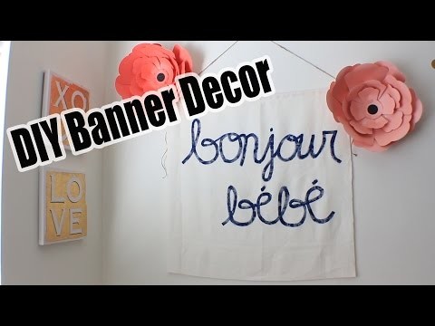 DIY Room Decor | Bonjour Bebe Banner
