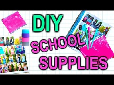 DIY School Supplies for Back To School: Notebooks & Pencil Case!