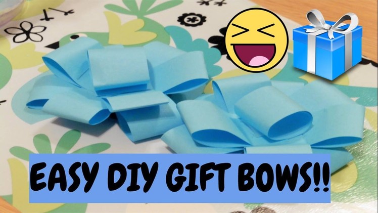 DIY Super Easy Gift Bow (Made with Post-its!)