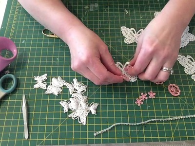 Easy lace butterfly embellishment tutorial
