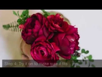 Flower Crown  - Learn How to Make a DIY Floral Crown with Silk Flowers