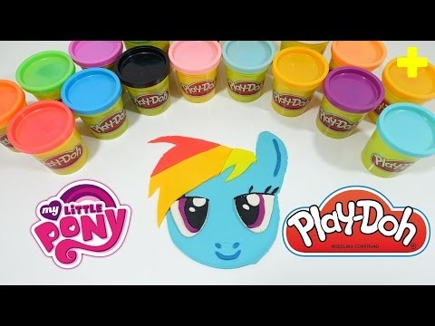 GIANT Play-Doh MY LITTLE PONY RAINBOW DASH Surprise Egg Decoration - DIY Play-Doh Challenge!