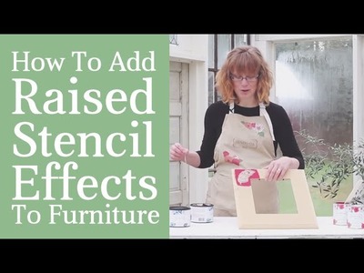 How To Create Raised Stencil Effects With Embossing Plaster- Tutorial & Techniques
