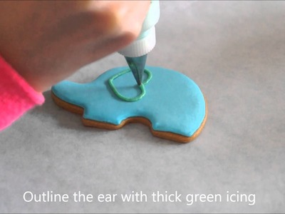 How to decorate an Elephant Cookie Tutorial