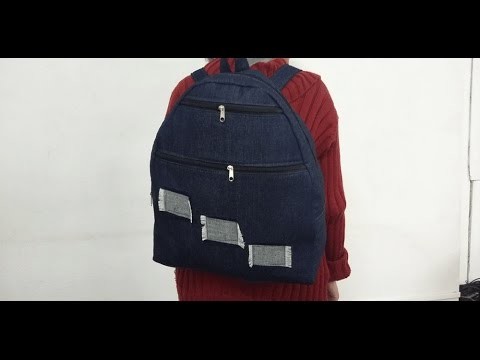 HOW TO MAKE JEANS BACKPACK - DIY