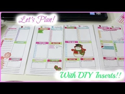 Let's Plan!!  With DIY Inserts!!  Personal Sized Planner. Filofax, Kikki K, Color Crush Planner.