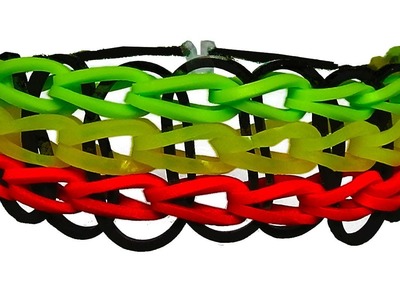 Loom Bands Armband deutsch - Star bracelet rubber bands tutorial
