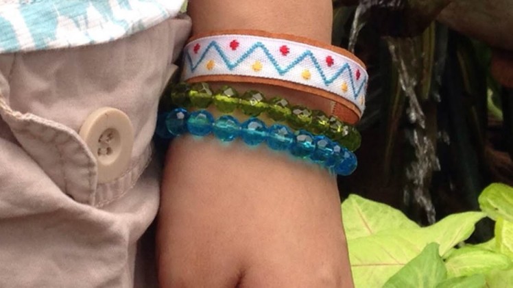 Make a Colorful Leather Bracelet - DIY Style - Guidecentral