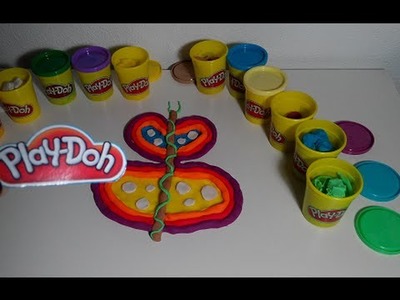 Plastilina Play-Doh Mariposa de colores - DIY