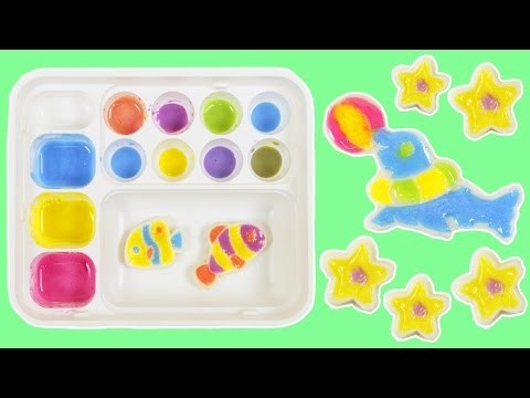 Popin Cookin Oekaki Kyan Land DIY Color Drawing Japanese Candy Making Kit!