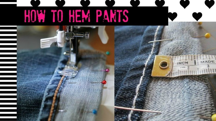Simple way to Shorten and Lengthen Jeans - 2 minute Tutorial