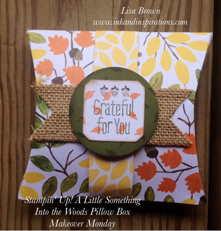 Stampin' Up! Fall Themed Square Pillow Box Video Tutorial