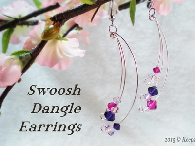 Swoosh Dangle Earrings Video Tutorial