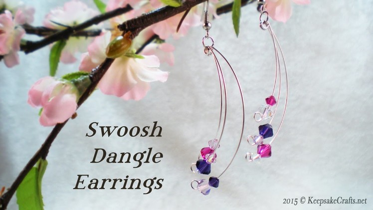 Swoosh Dangle Earrings Video Tutorial