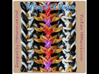 The Wings of Hope Bracelet Tutorial by @UkManicLoomer