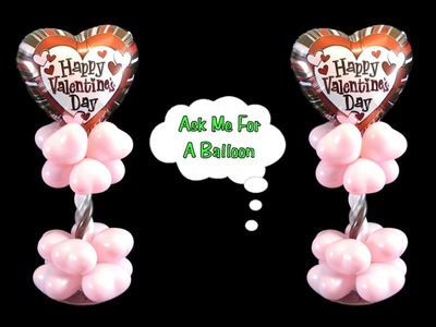 Valentine's Day Balloon Centerpiece - Balloon Decoration Tutorial