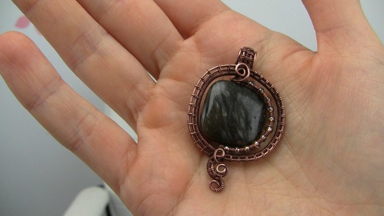 Wire Wrapped Pendant Tutorial Square Bead
