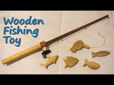 Wooden fishing toy - DIY tutorial