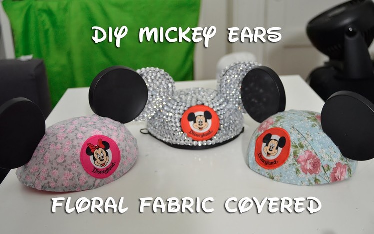 Disney DIY: Floral Fabric Mickey Ears (10.13.14 - Day 43)