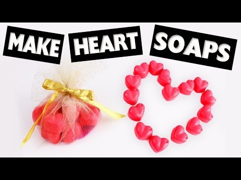 DIY | Cute Heart Shaped Scented  Soaps in less than 5 Minutes - Easy DIY